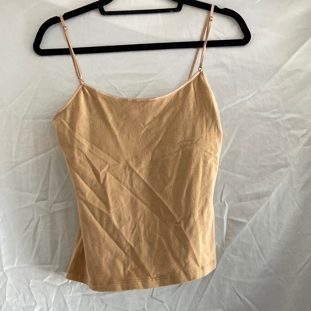 Beige Tank Top/Camisole sz M adjustable straps